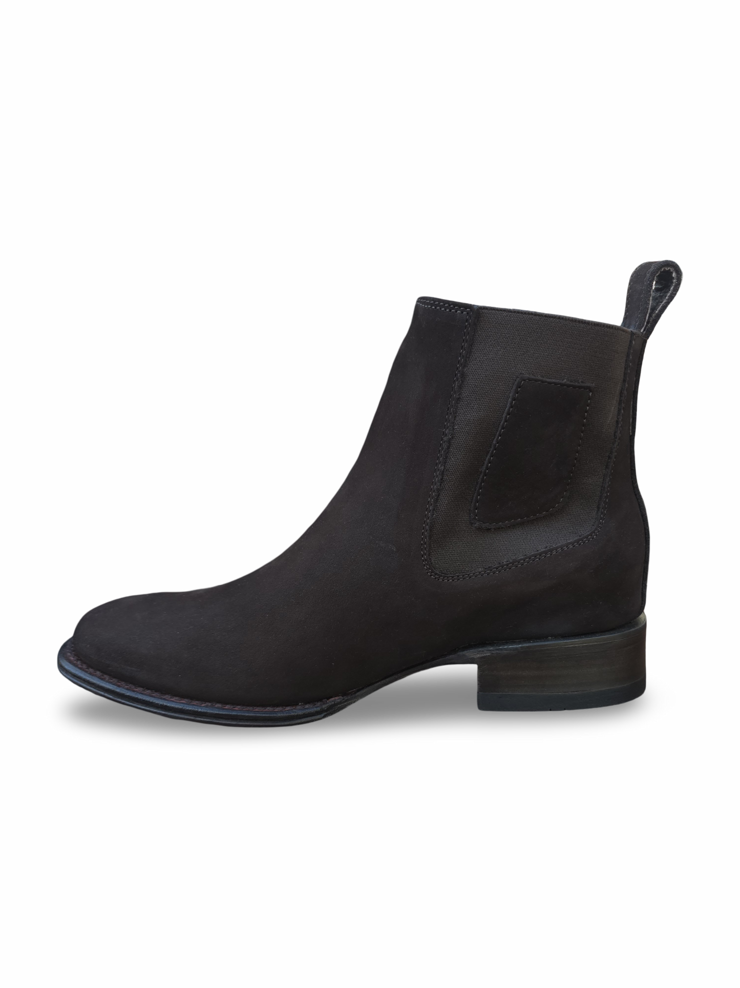 VESTIGIUM WIDE SQUARE TOE NOBUCK DARK TABACCO