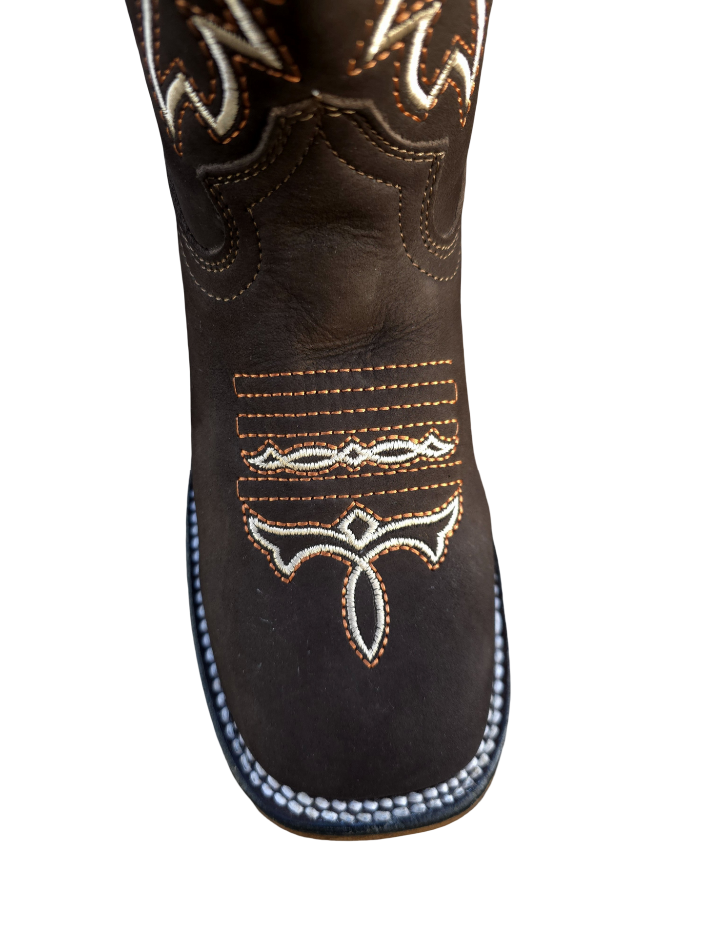 BOTAS VAQUERAS DAMA BORDADA 445 BD CAFE (potrillo salvaje)