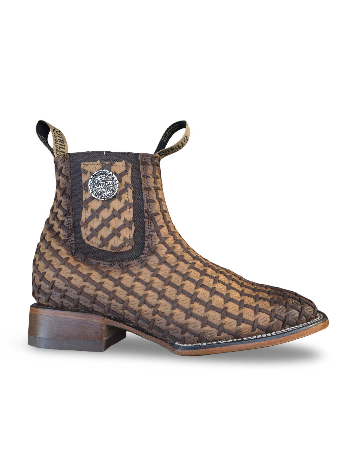BOTIN DE PETATILLO/TAPETILLO COLOR MIEL (potrillo salvaje)