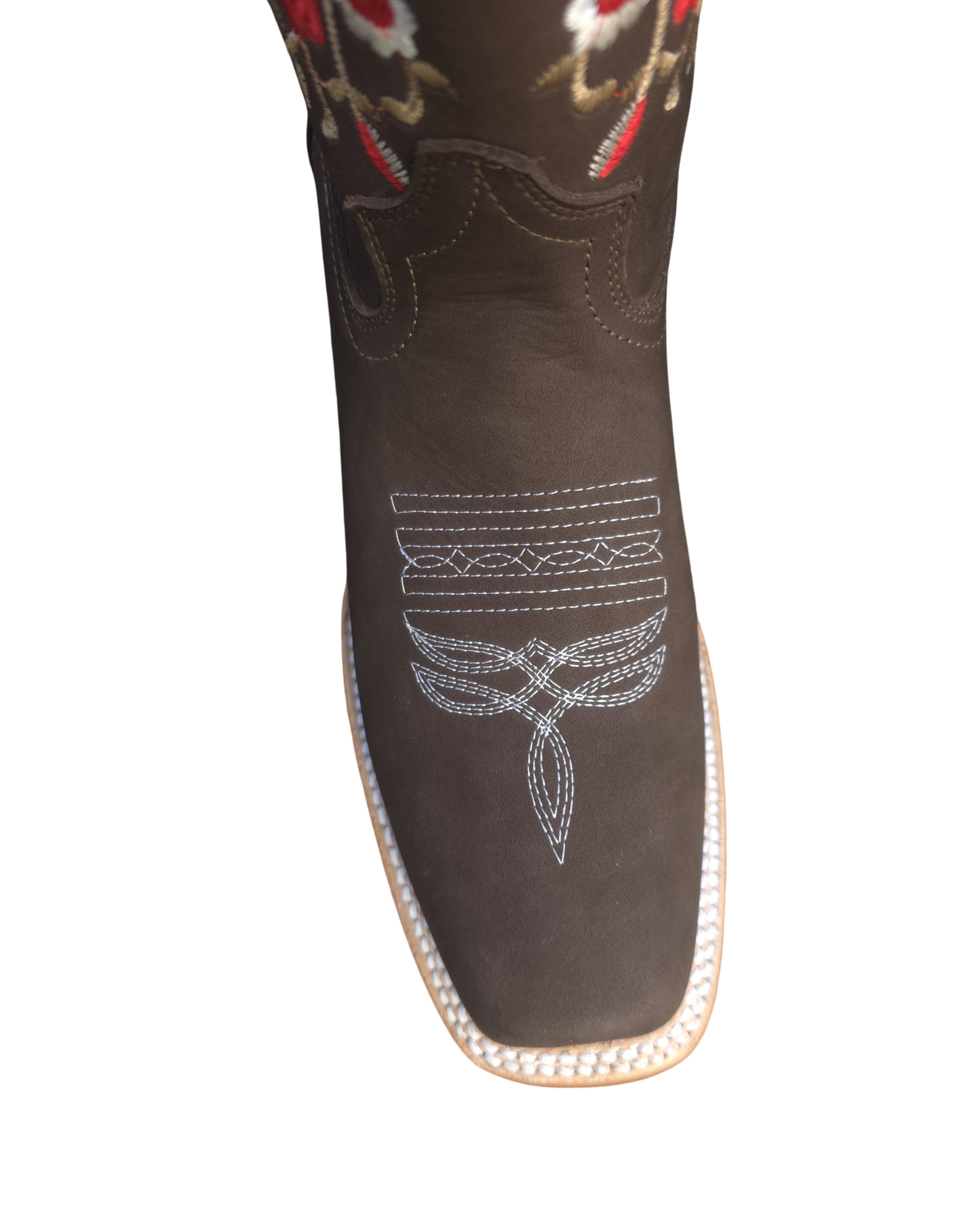 BOTAS VAQUERAS DAMA BORDADA 426 BD FLORES (potrillo salvaje)