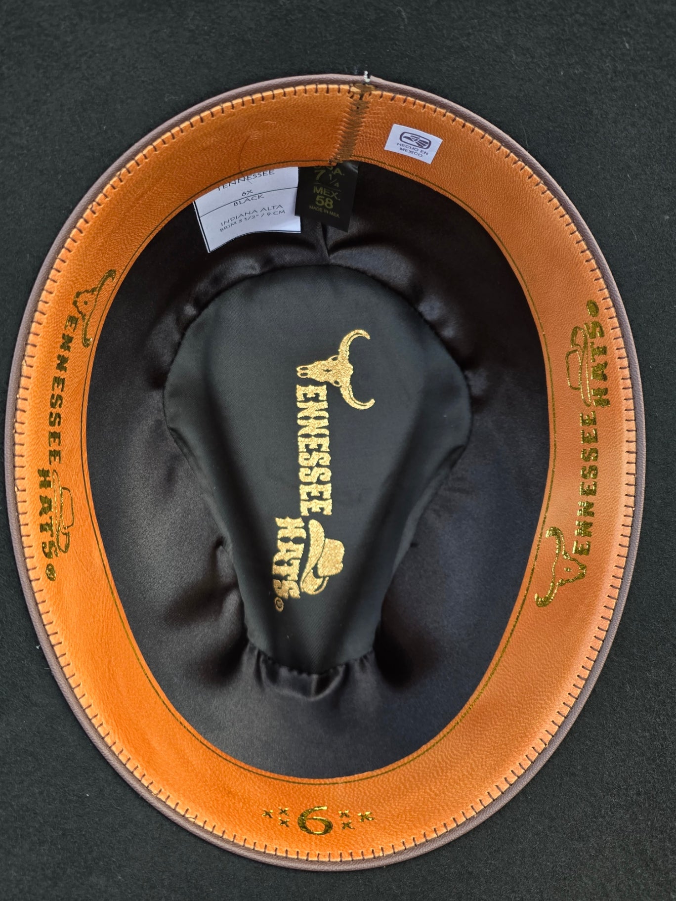 TEXANA (FELT HAT) TENNESSEE 6X INDIANA COLOR NEGRO