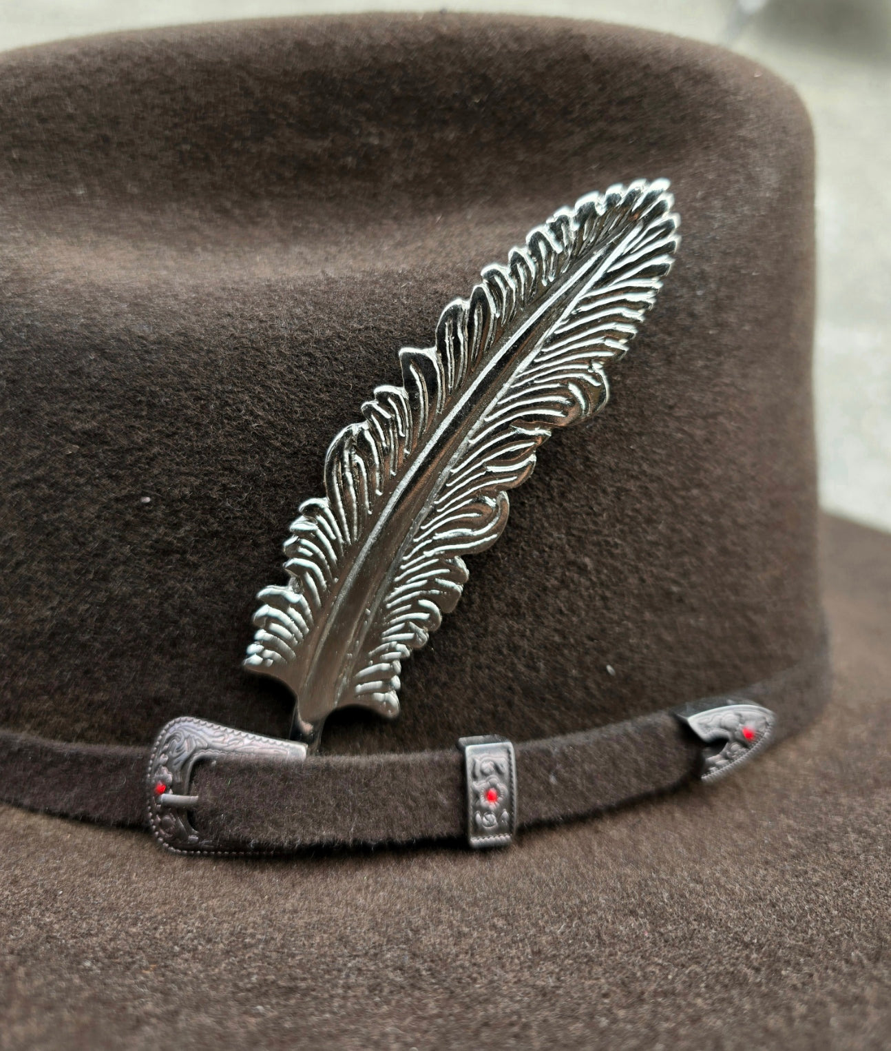 PLUMAS DE ALPACA PARA TEXANAS O SOMBRERO VAQUERO