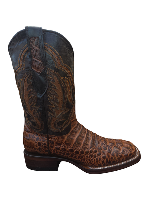 RED DIAMOND CAIMAN PRINT BOOT  Wide Square Toe Cowboy Boot