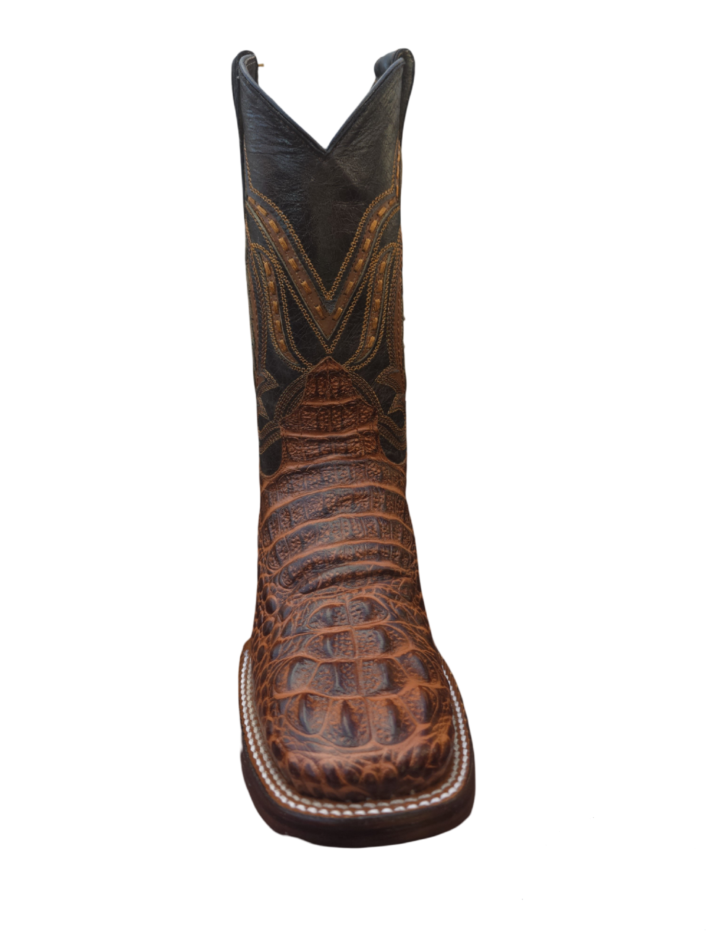 RED DIAMOND CAIMAN PRINT BOOT  Wide Square Toe Cowboy Boot