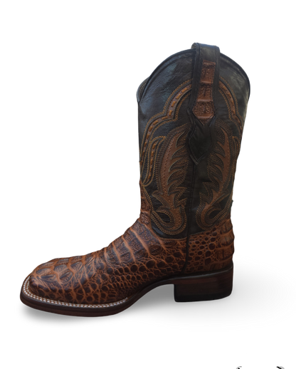 RED DIAMOND CAIMAN PRINT BOOT  Wide Square Toe Cowboy Boot