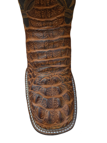 RED DIAMOND CAIMAN PRINT BOOT  Wide Square Toe Cowboy Boot