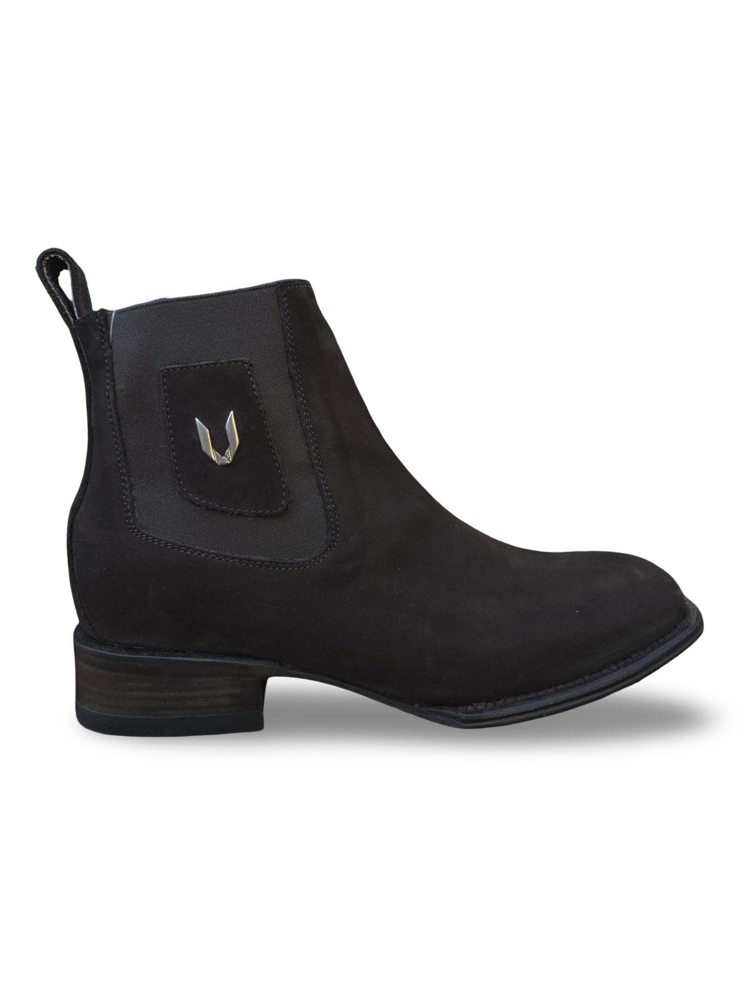 VESTIGIUM WIDE SQUARE TOE NOBUCK DARK TABACCO