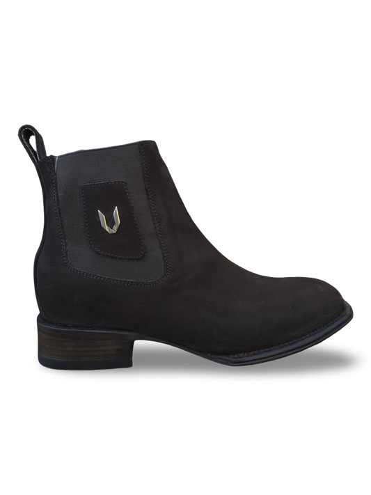 VESTIGIUM WIDE SQUARE TOE NOBUCK DARK TABACCO