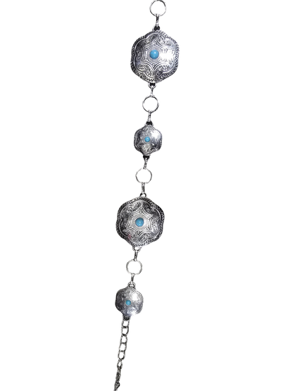 Metal Cowboy Belt with Round Conchos – For Women