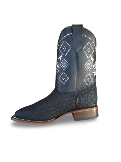 BOTAS DE PETATILLO COLOR NEGRO (potrillo salvaje)