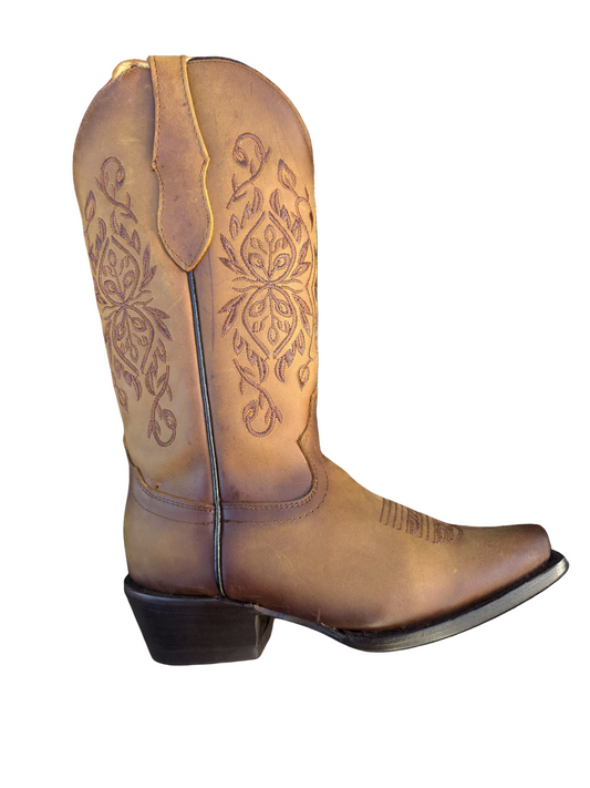 BOTA VAQUERAS PARA DAMA HORMA PUNTAL CON CIERRE