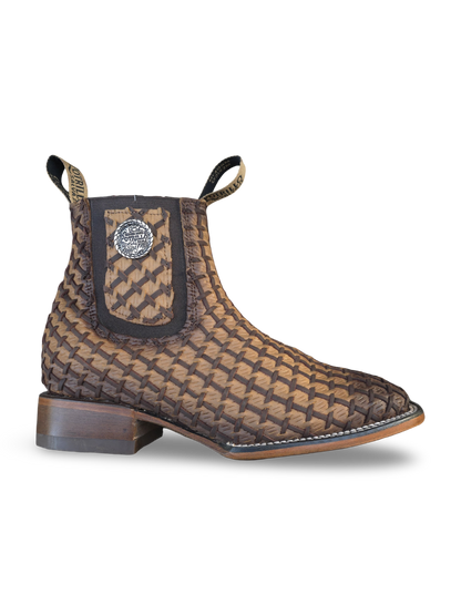 BOTIN DE PETATILLO/TAPETILLO COLOR MIEL (potrillo salvaje)