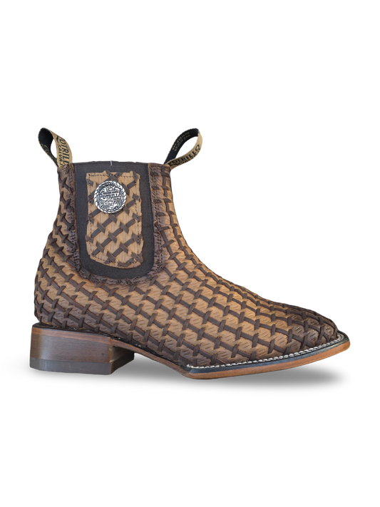 BOTIN DE PETATILLO/TAPETILLO COLOR MIEL (potrillo salvaje)