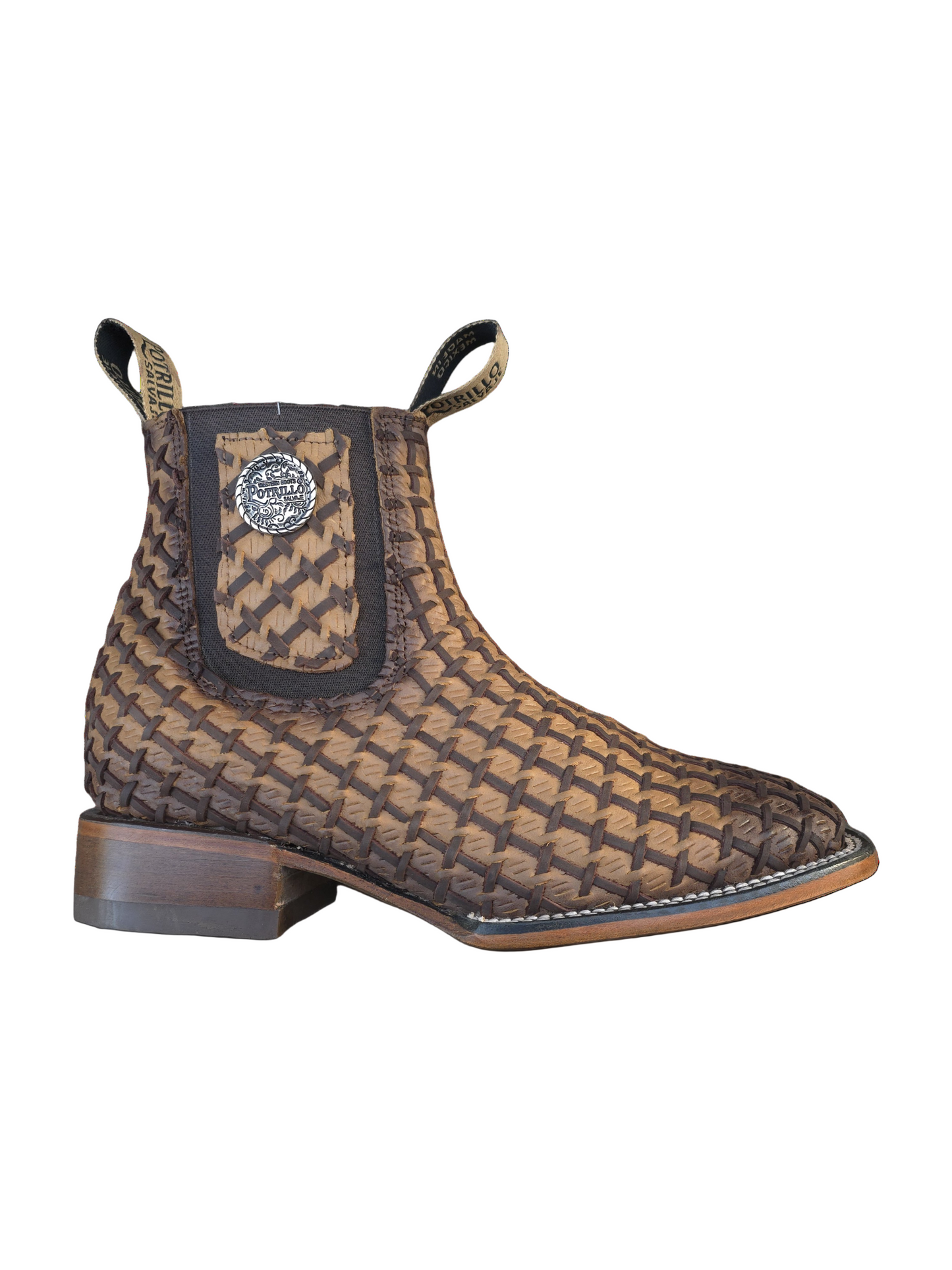 BOTIN DE PETATILLO/TAPETILLO COLOR MIEL (potrillo salvaje)