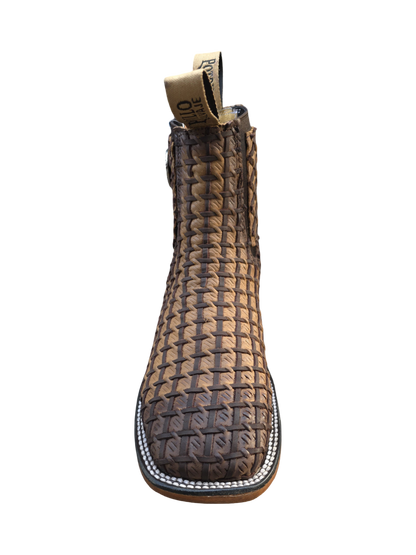 BOTIN DE PETATILLO/TAPETILLO COLOR MIEL (potrillo salvaje)