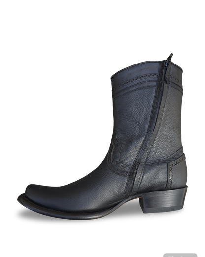 DUBAI BOOT SHORT DEER BLACKT (WILD WEST BOOTS)