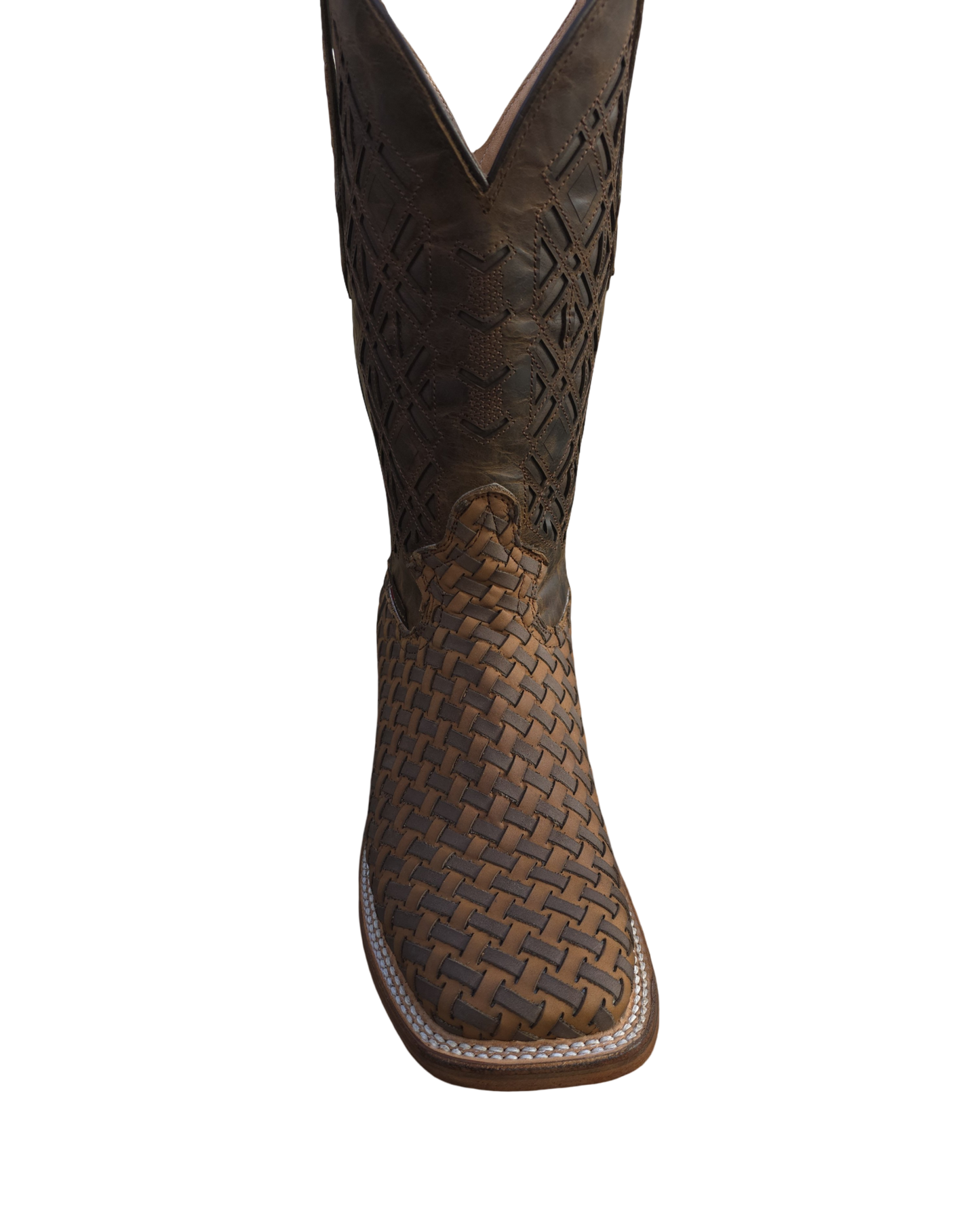 RED DIAMOND PETATILLO BOOT (BROWN) Wide Square Toe Cowboy Boot