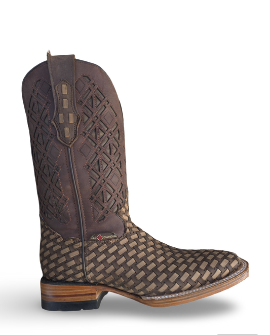 RED DIAMOND PETATILLO BOOT (MIEL) Wide Square Toe Cowboy Boot