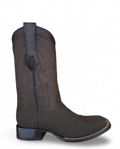 BOTAS VAQUERAS WILD WEST NOBUCK (GAMUZA) CAFE