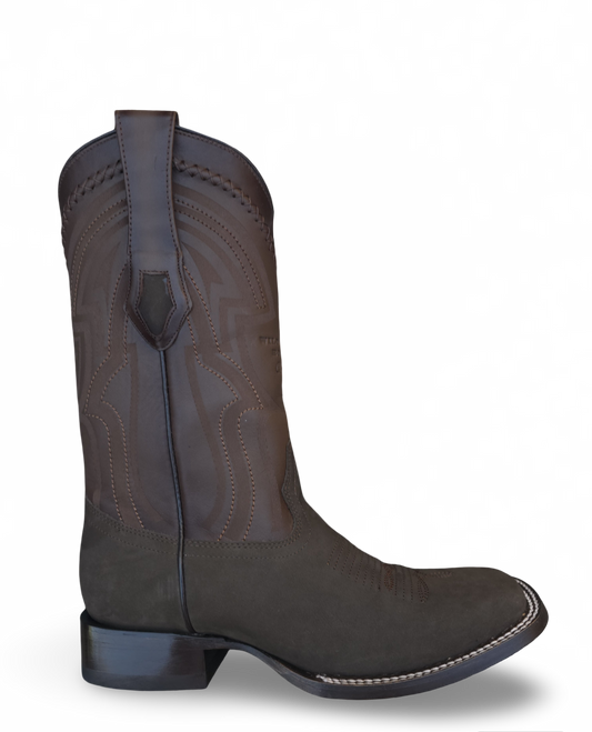 BOTAS VAQUERAS WILD WEST NOBUCK (GAMUZA) CAFE