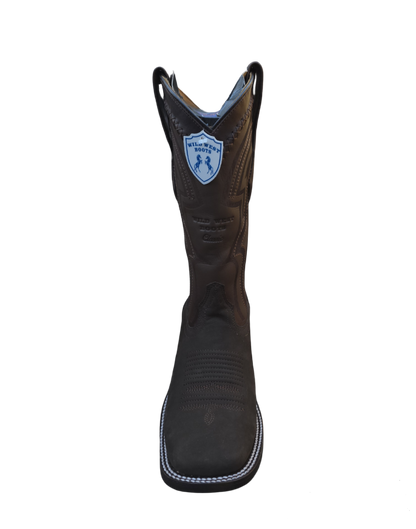 BOTAS VAQUERAS WILD WEST NOBUCK (GAMUZA) CAFE