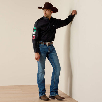 Ariat Men's Mexico Logo Twill Classic Fit Shirt