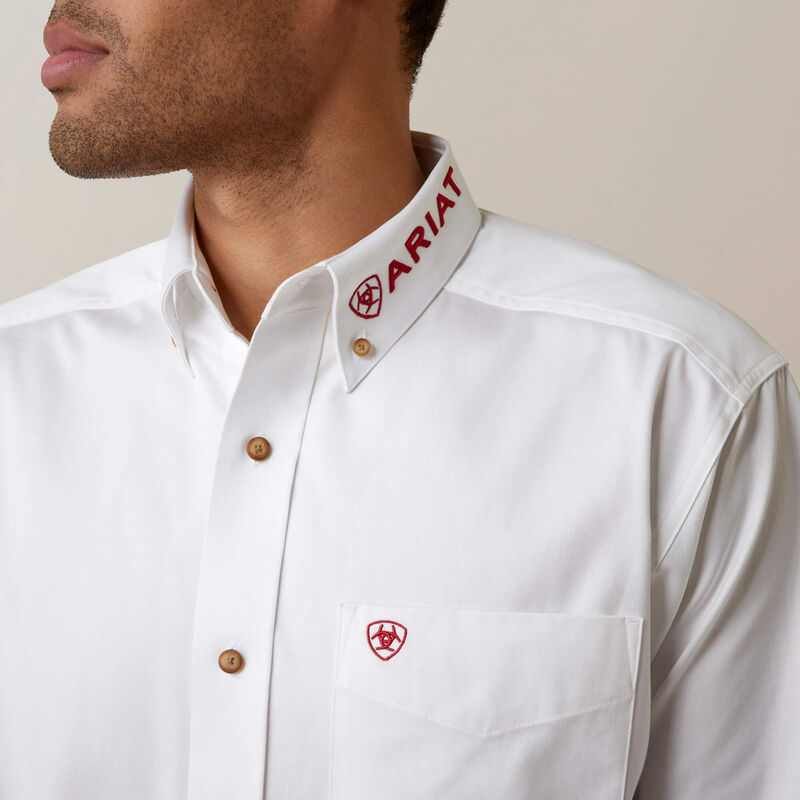 Ariat Men's Mexico Logo Twill Classic Fit Shirt