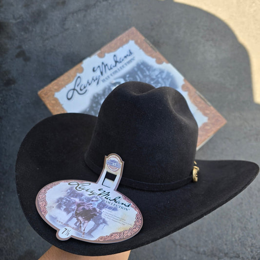 LARRY MAHAN'S 30X COWBOY FELT HAT BLACK
