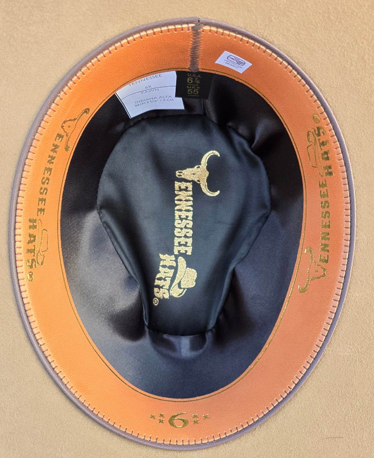 TEXANA (FELT HAT) TENNESSEE 6X INDIANA COLOR FAWN