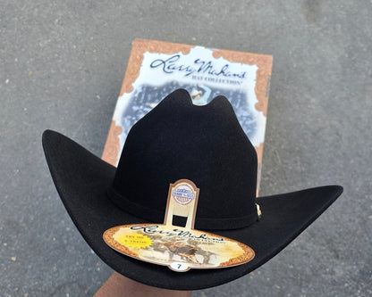 LARRY MAHAN'S 6X COWBOY FELT HAT BLACK