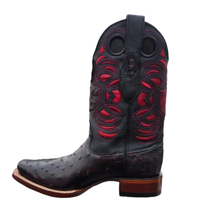 BOTAS DE VESTRUZ ORIGINAL BLACK CHERRY PUNTA RODEO