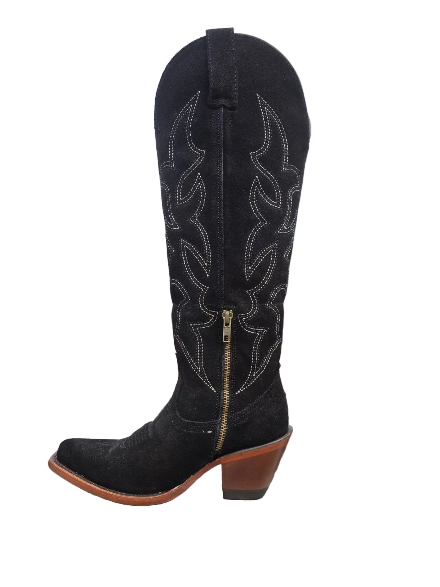 BOTAS ALTAS REYME 858 GAMUSA NEGRO