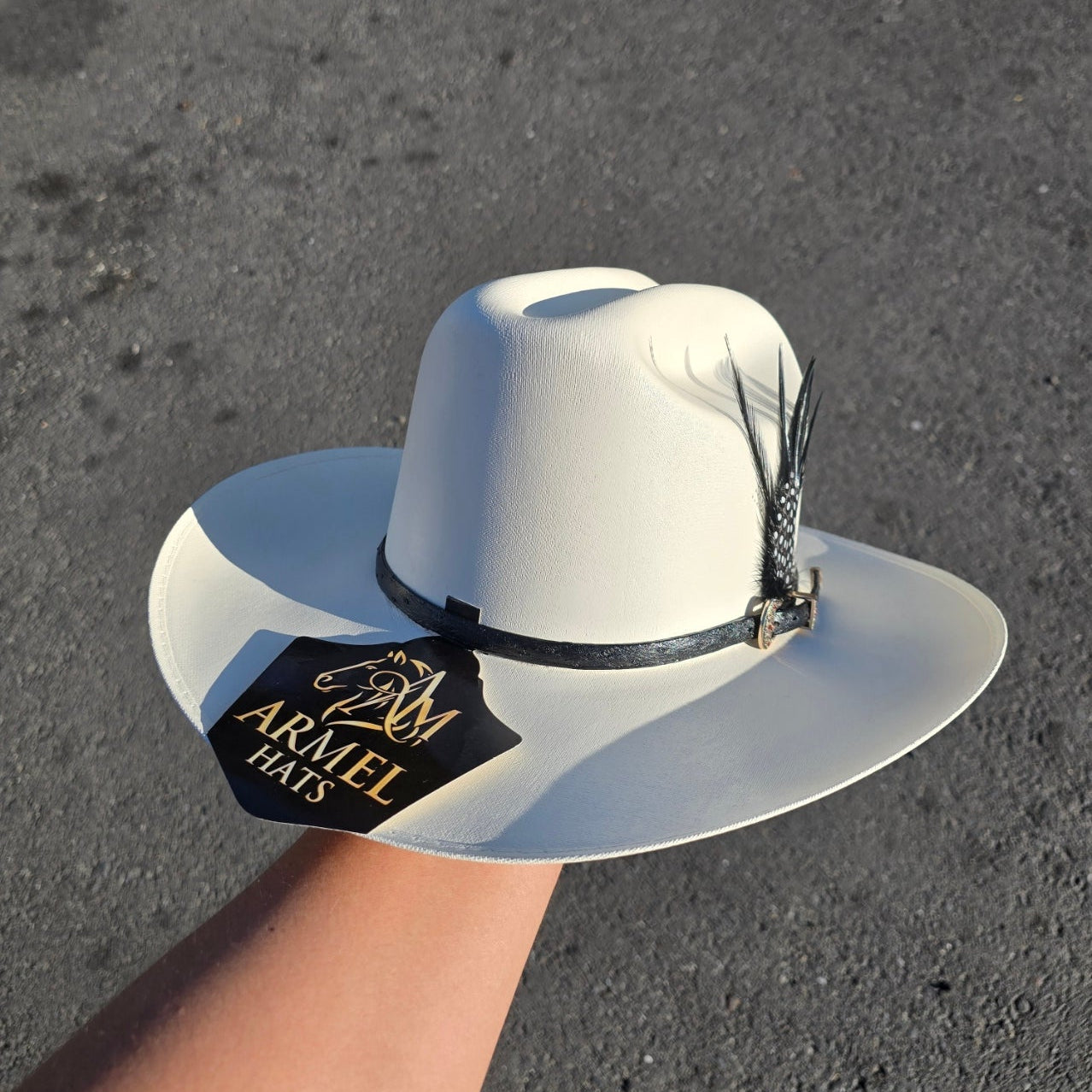 SOMBRERO SINALOA ARMEL HATS Avestruz Negro 5,000X