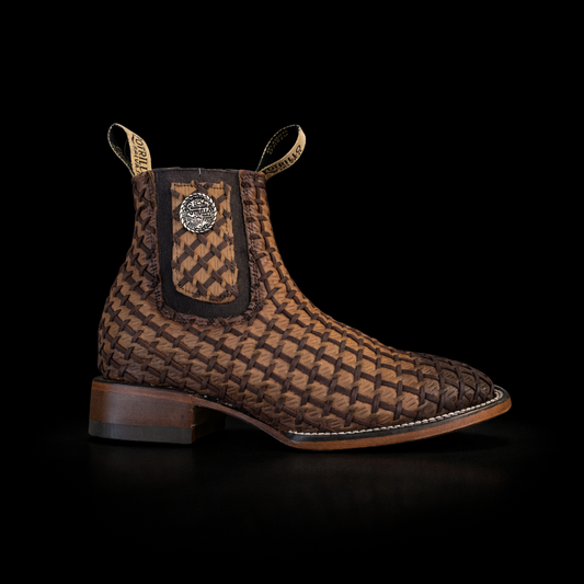 BOTIN DE PETATILLO/TAPETILLO COLOR MIEL (potrillo salvaje)