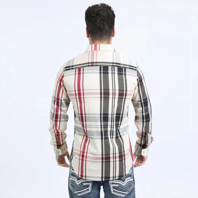 CAMISA PLATINI SLEEVE CUADRADA COLOR BEIGE