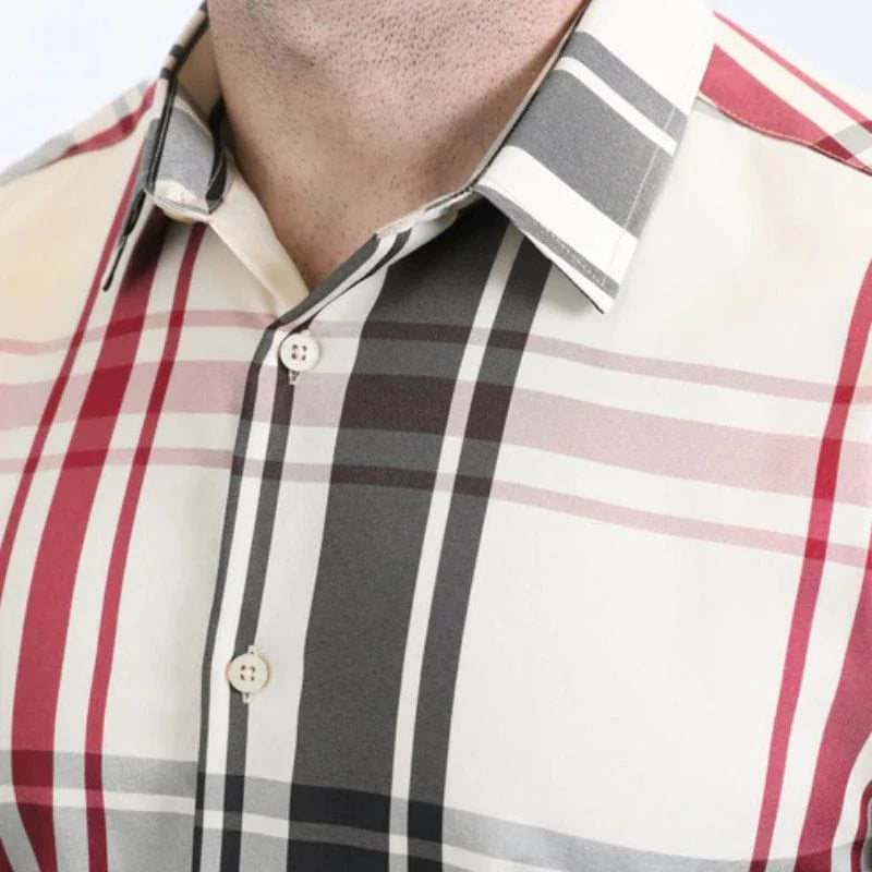CAMISA PLATINI SLEEVE CUADRADA COLOR BEIGE