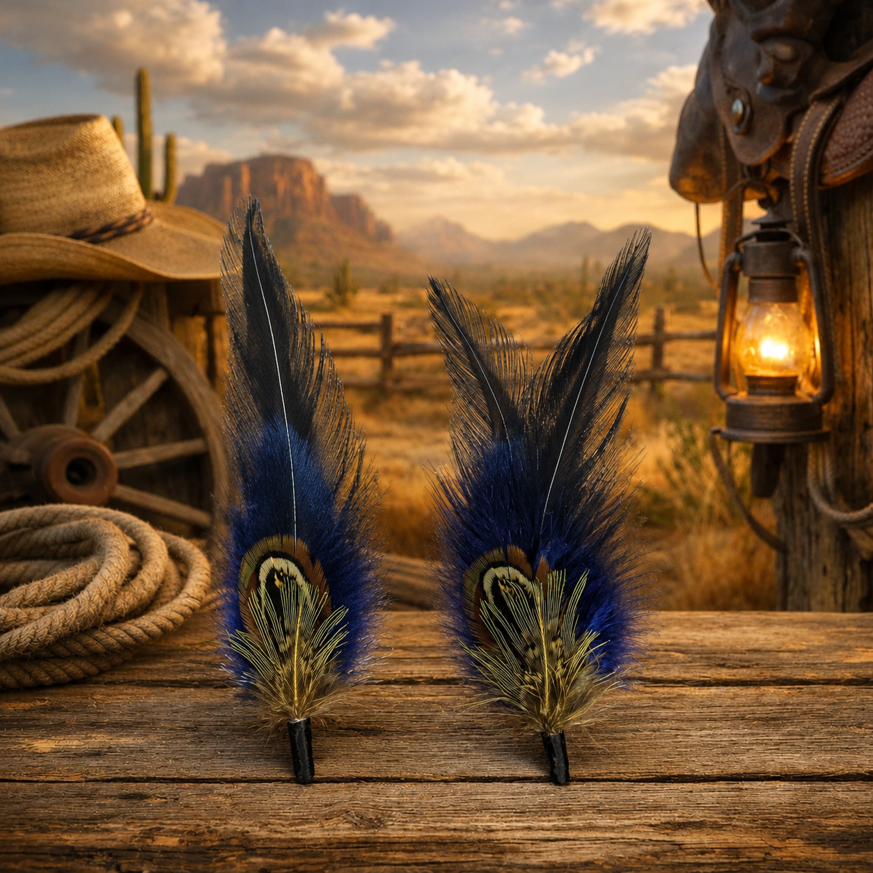 PLUMAS PARA SOMBRERO/ HAT FEATHERS (2pack)