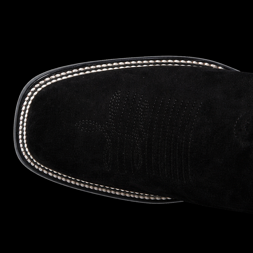 BOTAS VAQUERAS WILD WEST NOBUCK (GAMUZA)  NEGRA
