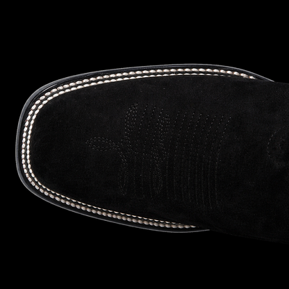 BOTAS VAQUERAS WILD WEST NOBUCK (GAMUZA)  NEGRA