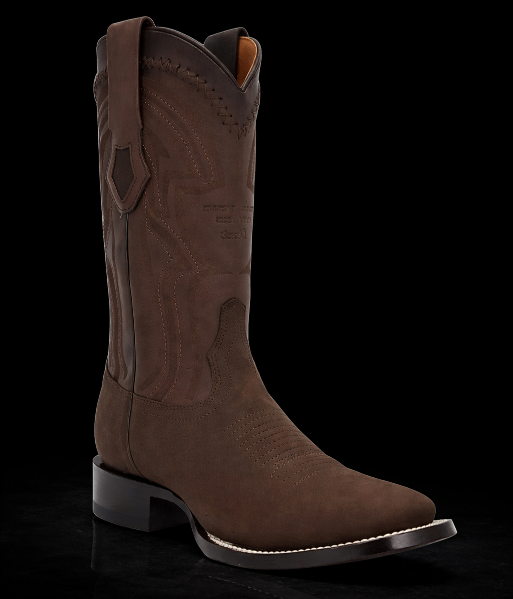 BOTAS VAQUERAS WILD WEST NOBUCK (GAMUZA) CAFE