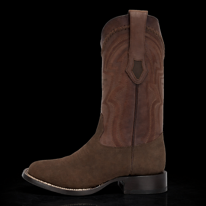 BOTAS VAQUERAS WILD WEST NOBUCK (GAMUZA) CAFE