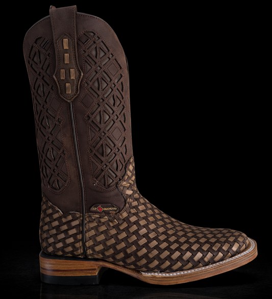 RED DIAMOND PETATILLO BOOT (MIEL) Wide Square Toe Cowboy Boot