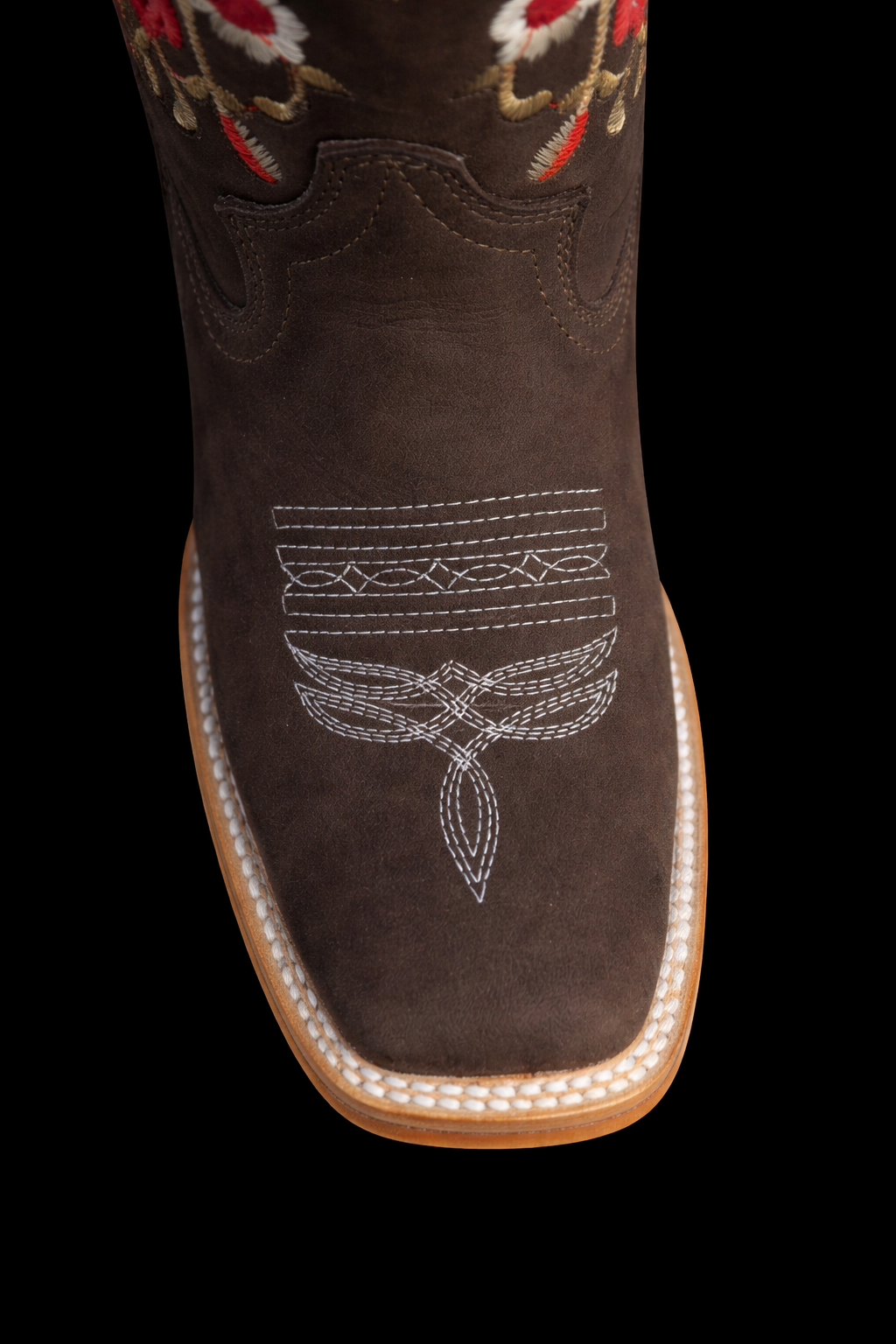 BOTAS VAQUERAS DAMA BORDADA 426 BD FLORES (potrillo salvaje)