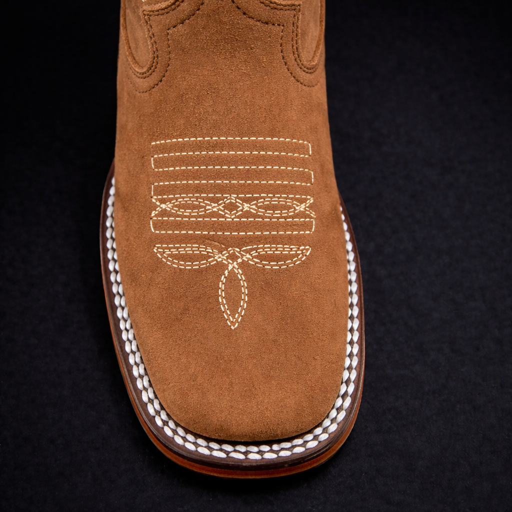 BOTAS VAQUERAS DAMA BORDADA LAZER 433 BD MIEL (potrillo salvaje)