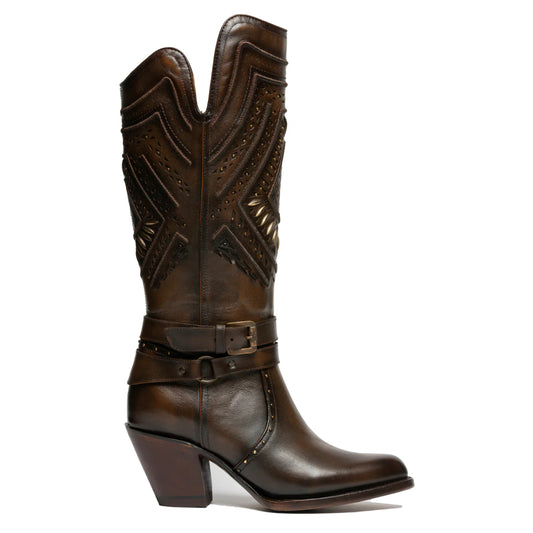 BOTA ALTA AURORA CON DISEÑO LASER (RIO GRANDE)