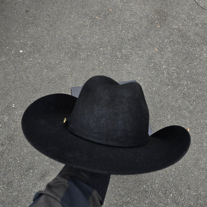 TEXANA PARA NIÑO/ FELT HAT FOR KIDS COLOR NEGRA CON PLUMA