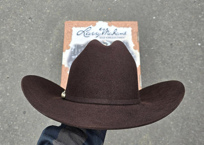 LARRY MAHAN'S 6X COWBOY FELT HAT BROWN