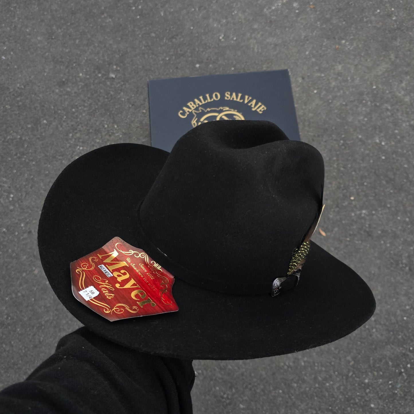 TEXANA (FELT HAT) MAYER 100X SINALOA COLOR NEGRA