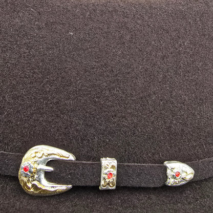 LARRY MAHAN'S 6X COWBOY FELT HAT BROWN