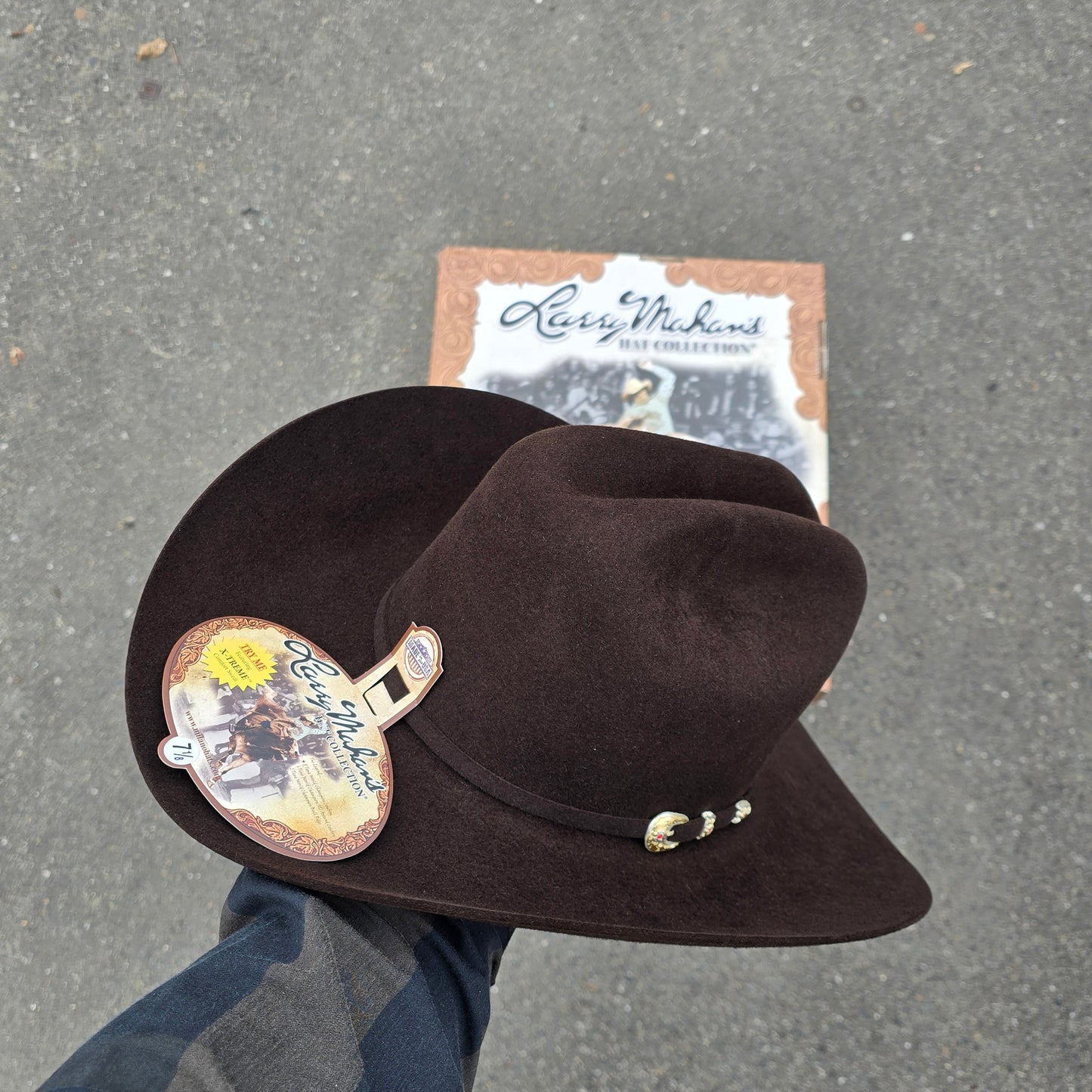 LARRY MAHAN'S 6X COWBOY FELT HAT BROWN
